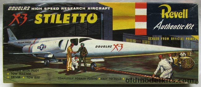 Revell 1/65 Douglas X-3 Stiletto Research Aircraft - 'S' Issue, H259-89 plastic model kit